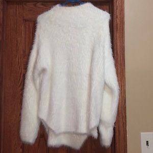 Akira furry oversized cream white sweater